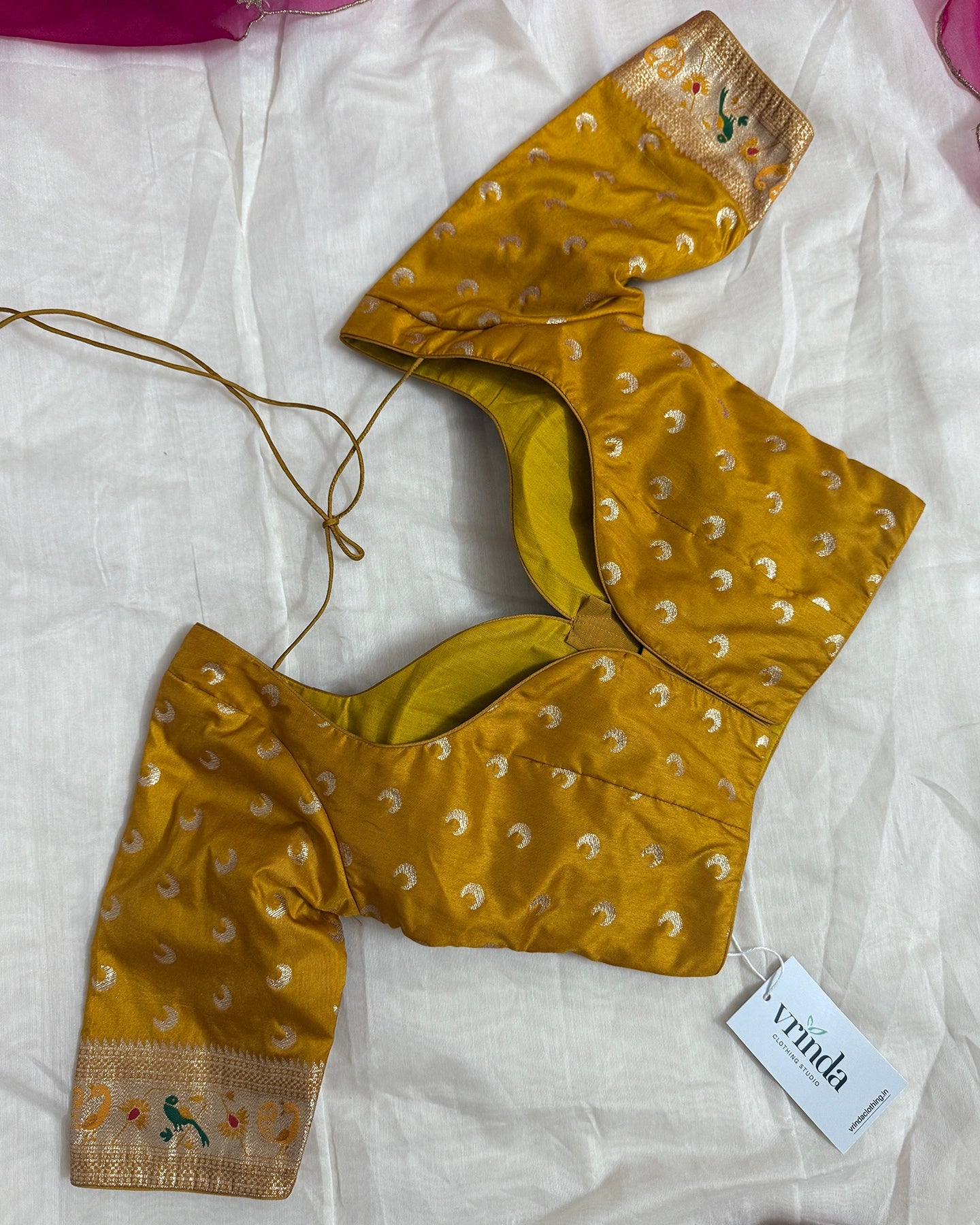 Paithani Mustard Blouse