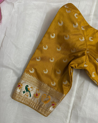 Paithani Mustard Blouse