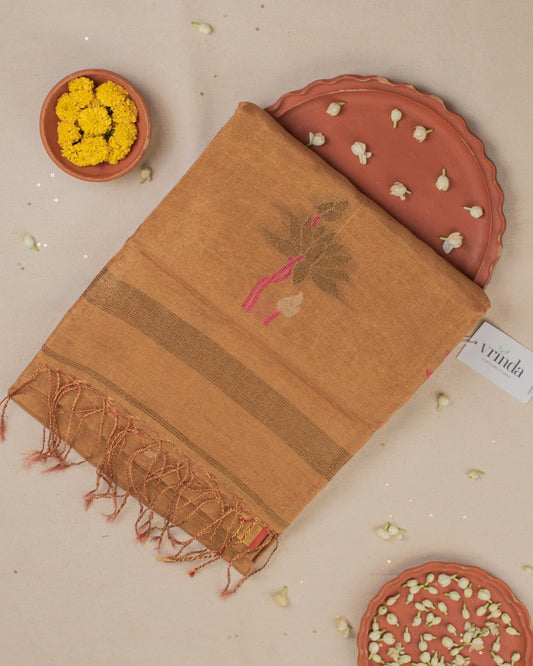 Chandan Paithani Handwoven Saree