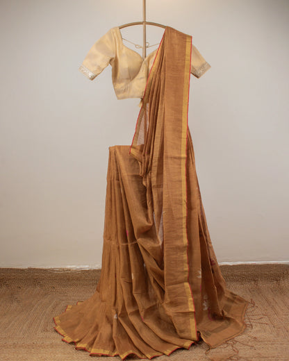 Chandan Paithani Handwoven Saree