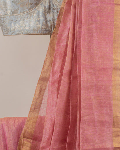Lotus Pink Paithani Handwoven Saree