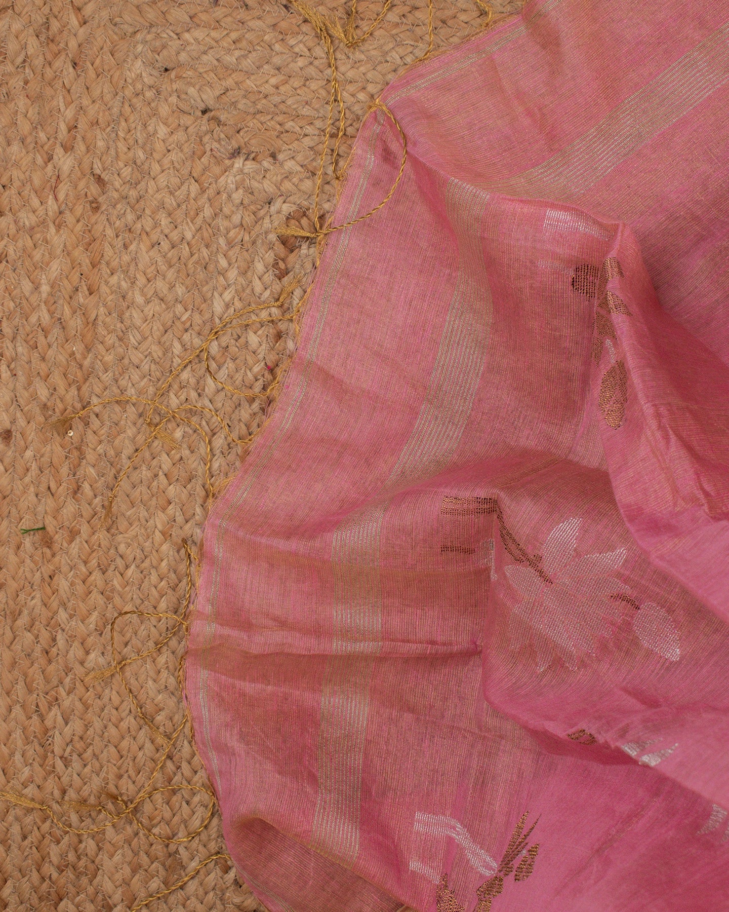 Lotus Pink Paithani Handwoven Saree