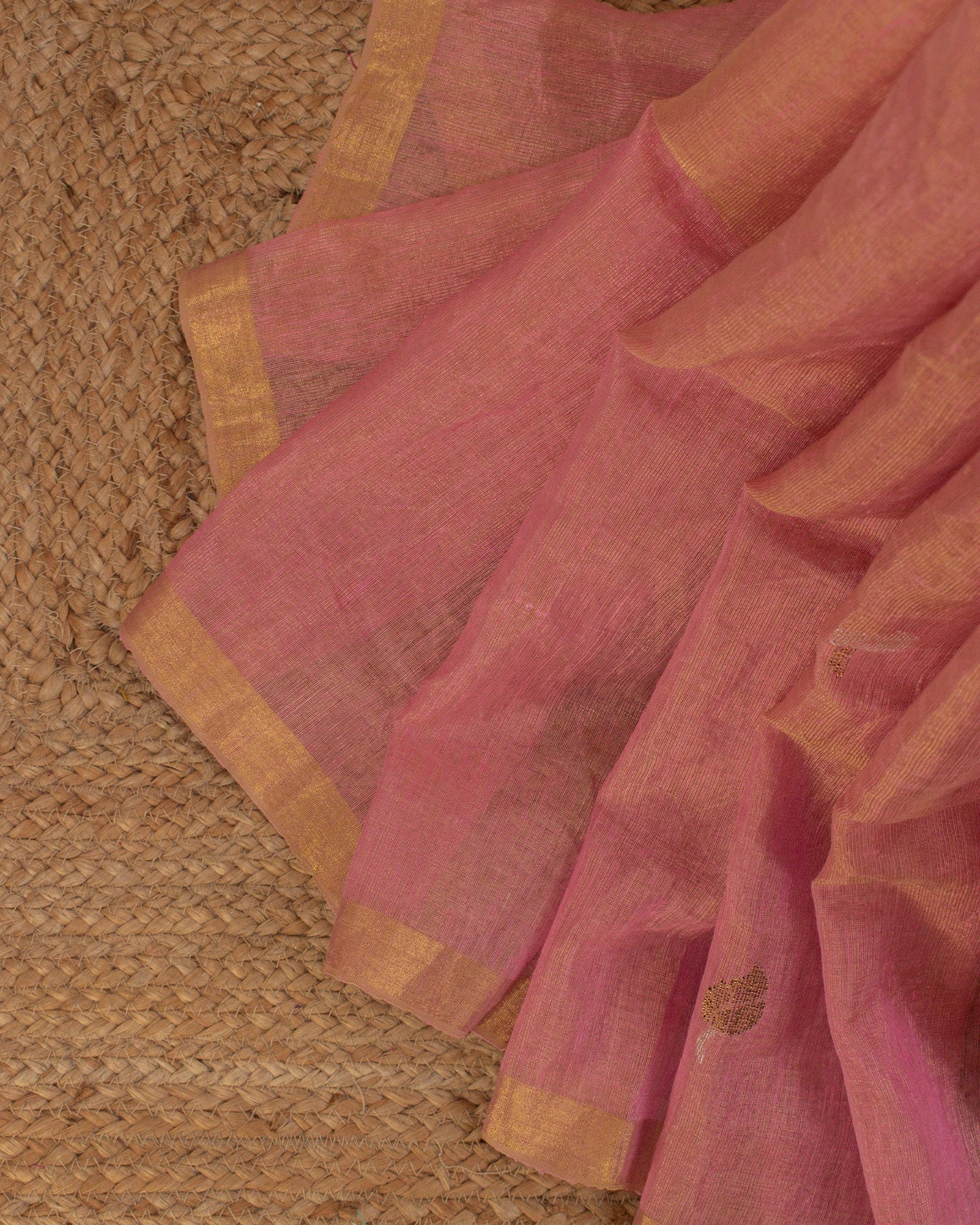 Lotus Pink Paithani Handwoven Saree