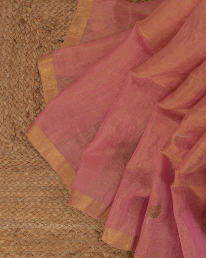 Lotus Pink Paithani Handwoven Saree