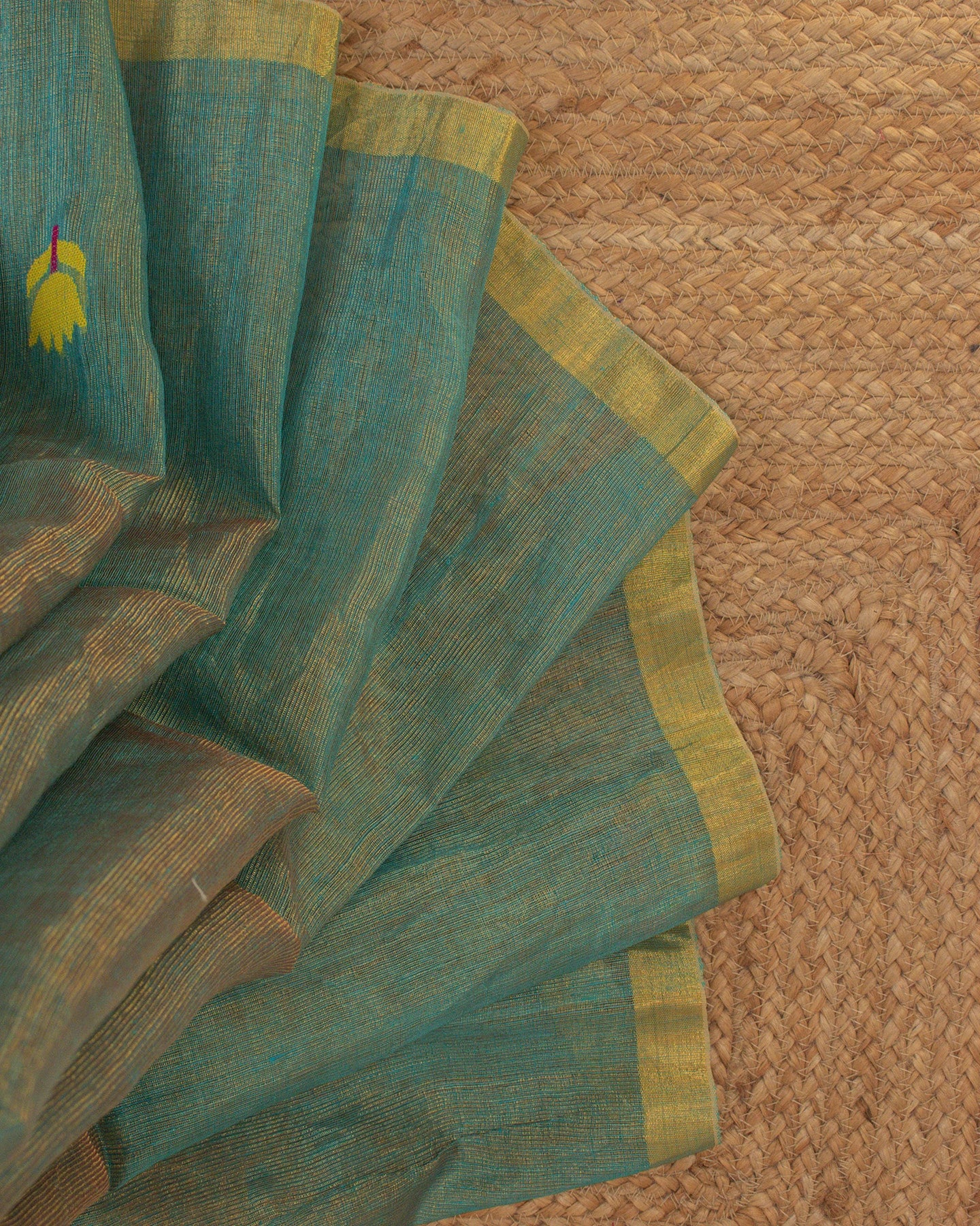 Rama Green Paithani Handwoven Saree