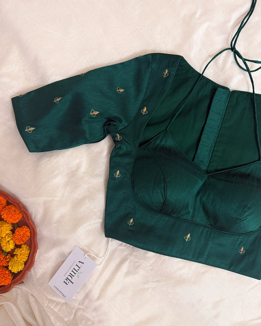 Panash Forest Green Blouse