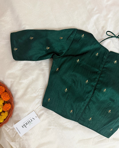 Panash Forest Green Blouse