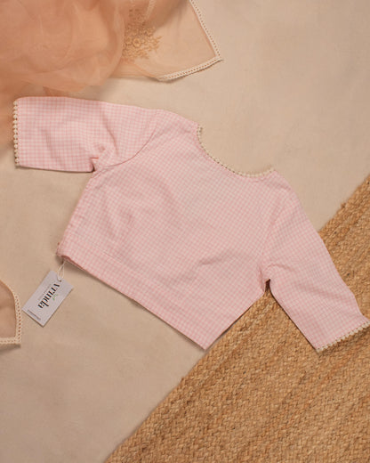 Pink Checks Blouse
