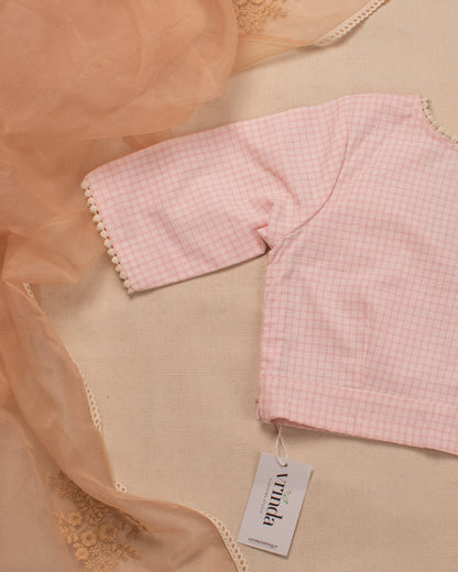 Pink Checks Blouse