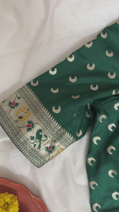 Paithani Green Blouse