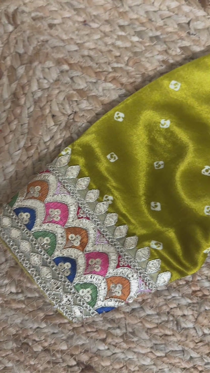 Mustard Bandhej Blouse