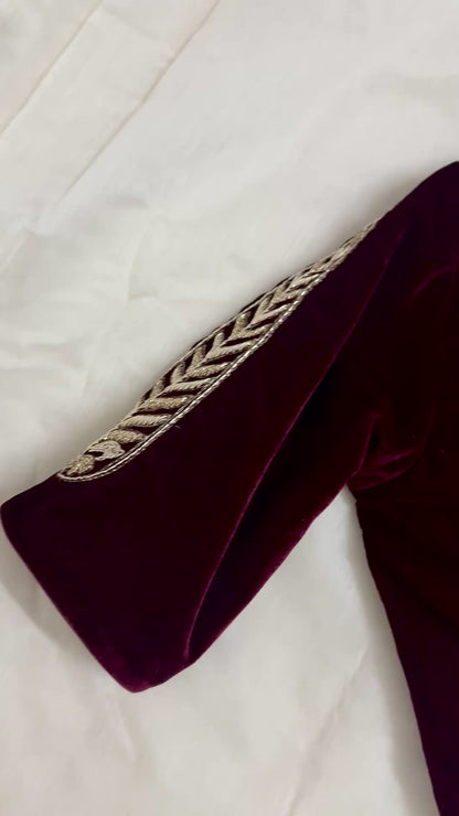 Leela Maroon Blouse