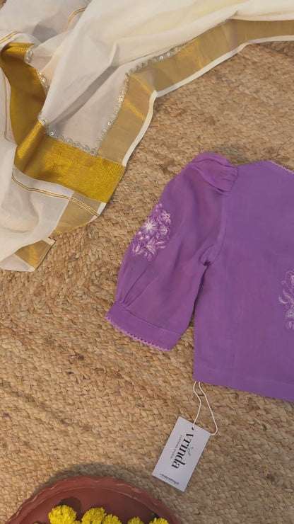 Sukhmani Mauve Blouse