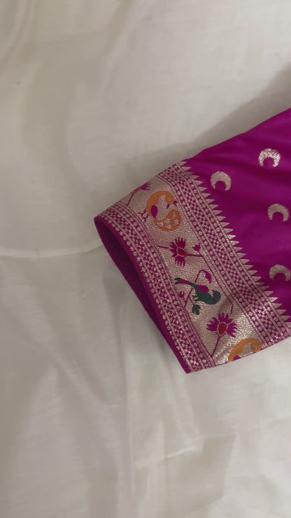 Paithani Magenta Blouse