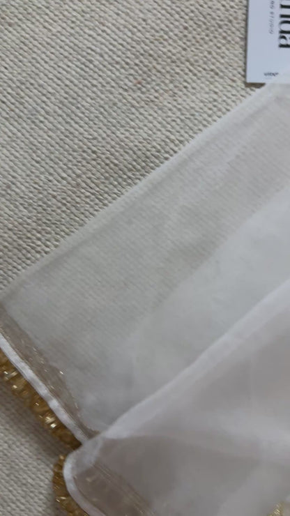 Sweta Padma Zari Saree