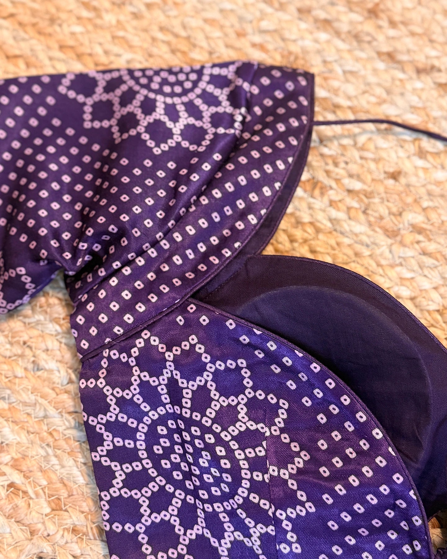 Purple Bandhej Blouse
