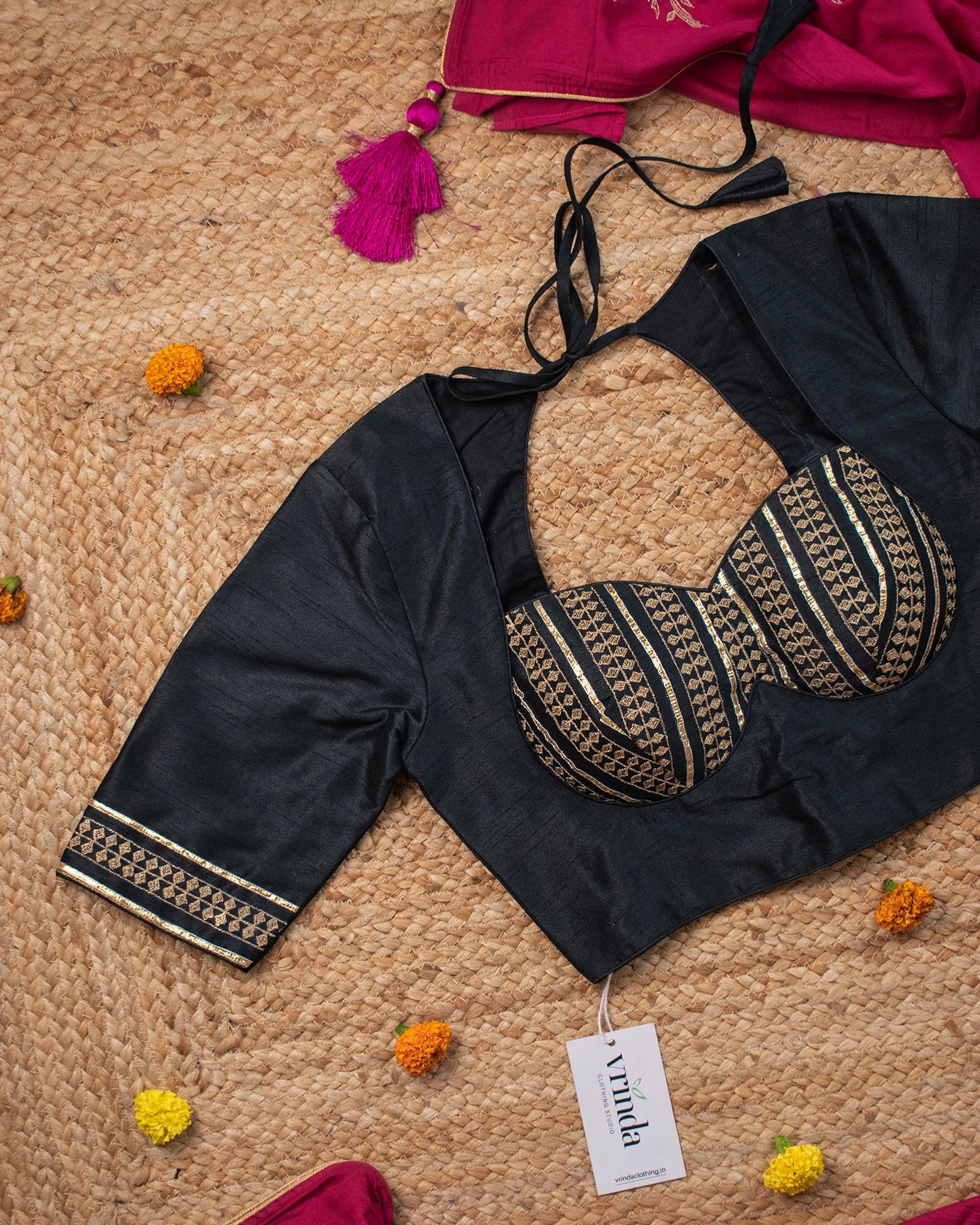 Rubari Black Blouse