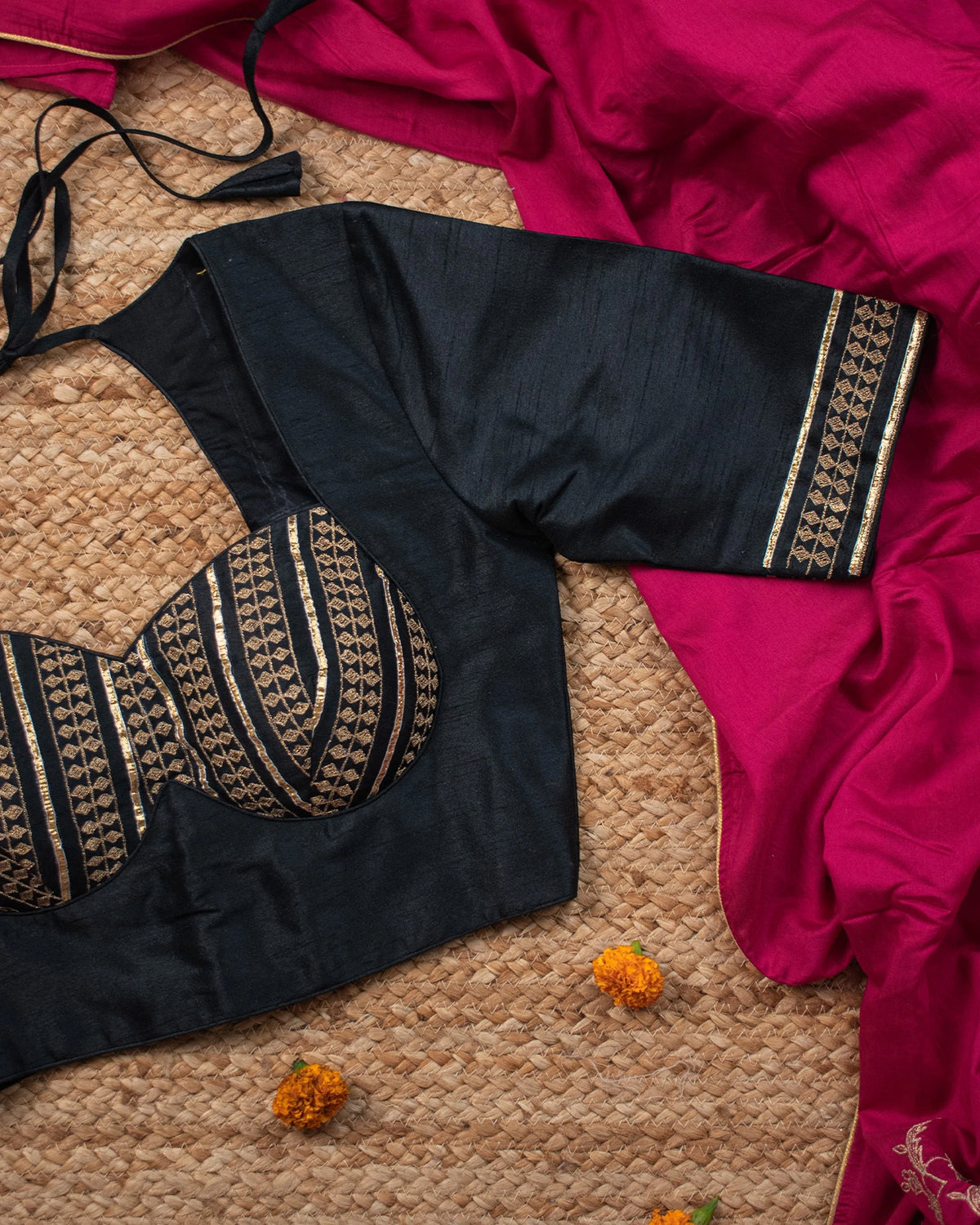 Rubari Black Blouse