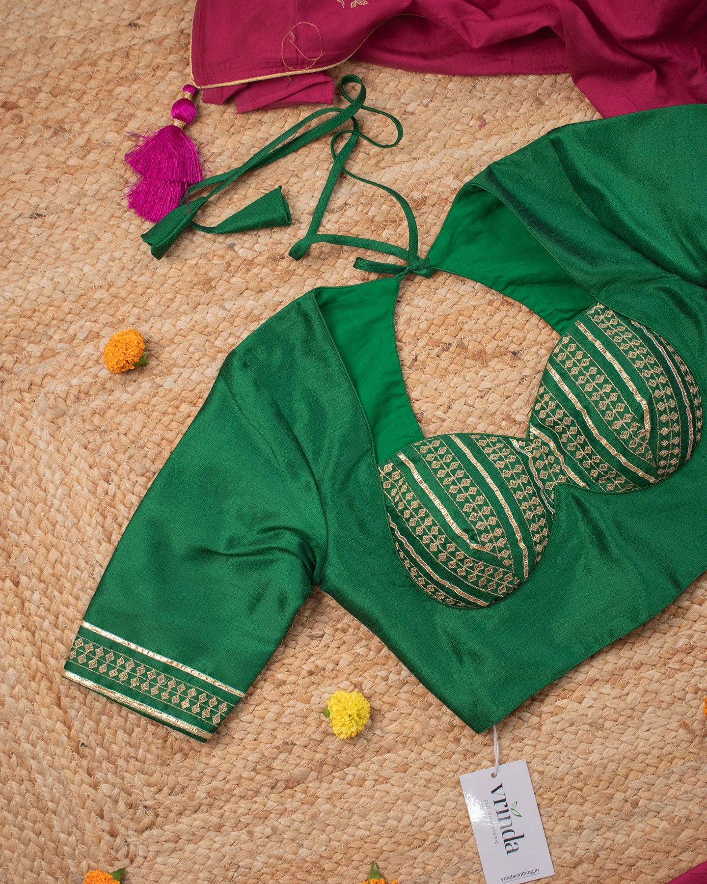 Rubari Emerald Blouse