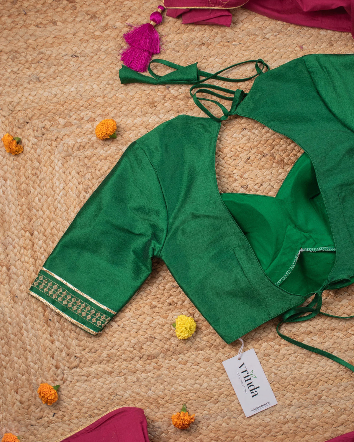 Rubari Emerald Blouse