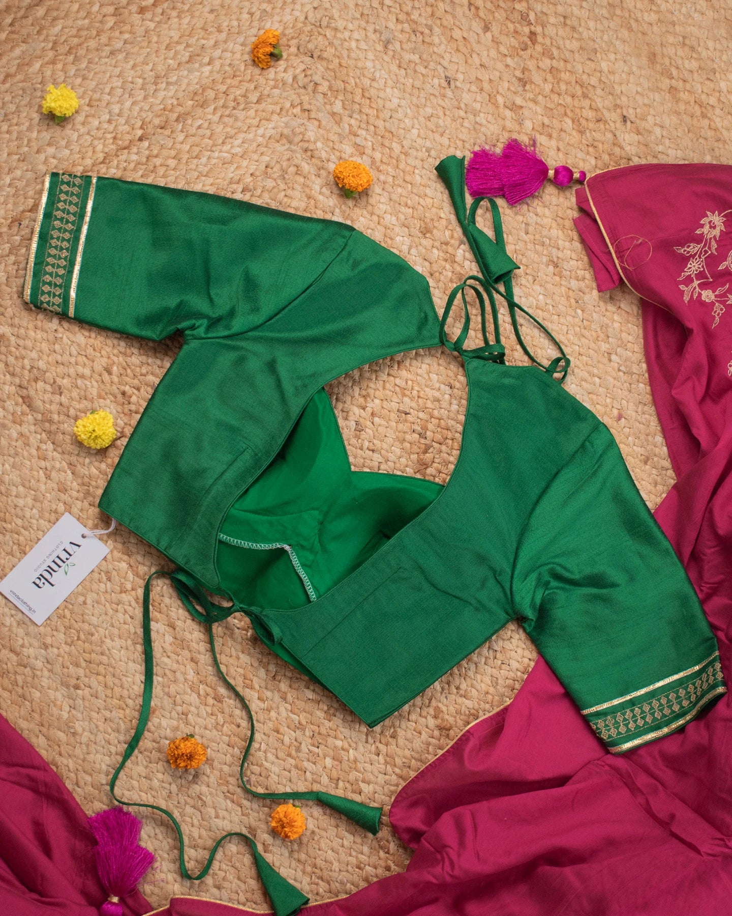 Rubari Emerald Blouse