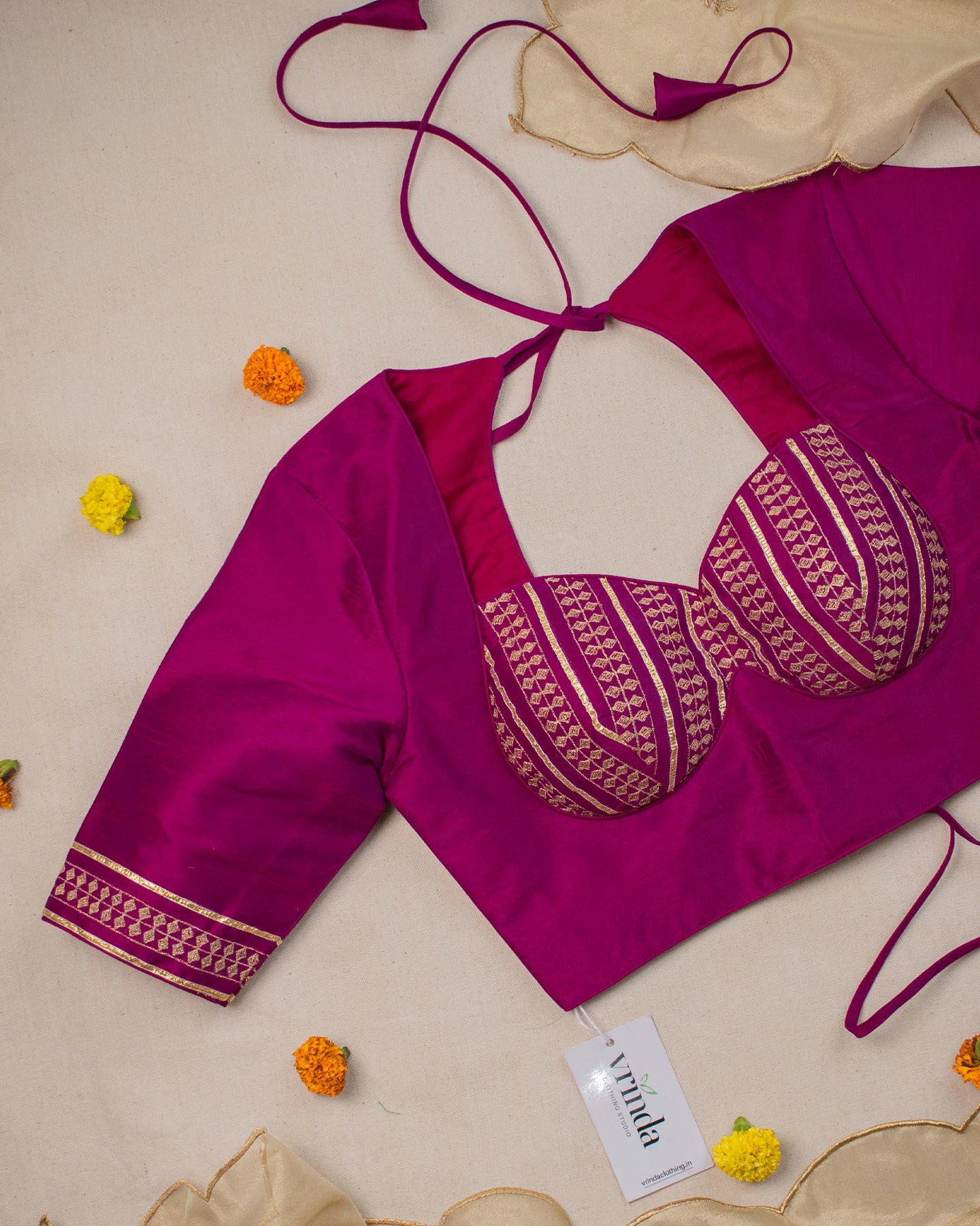 Rubari Magenta Blouse