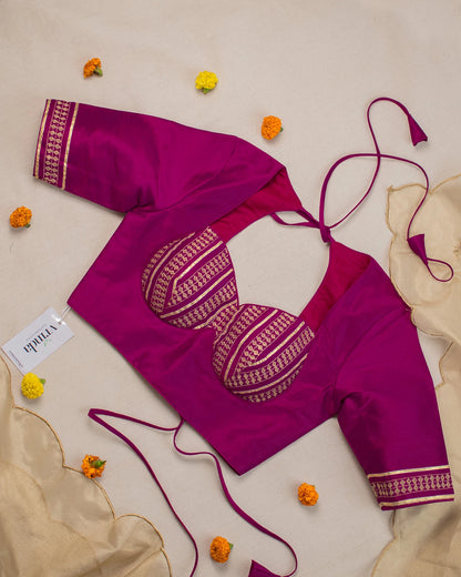 Rubari Magenta Blouse