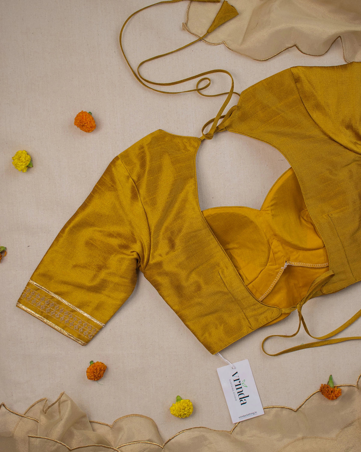 Rubari Mustard Blouse