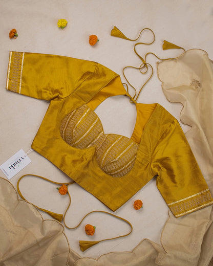 Rubari Mustard Blouse