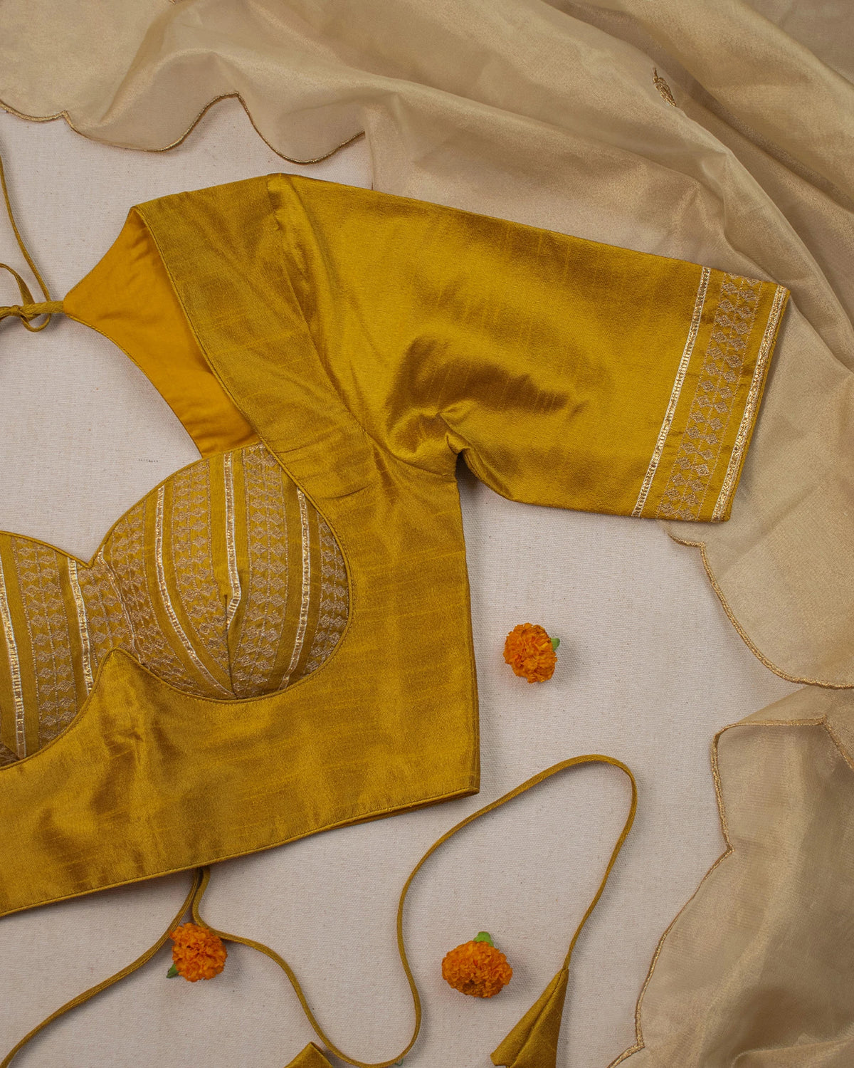 Rubari Mustard Blouse