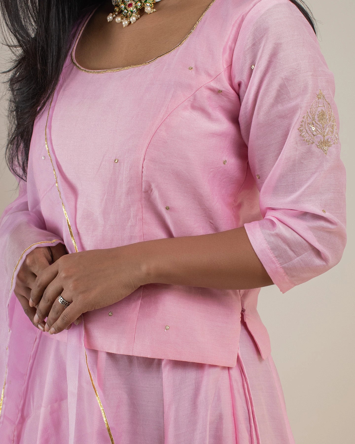 Samarvi Baby Pink Lehenga Set