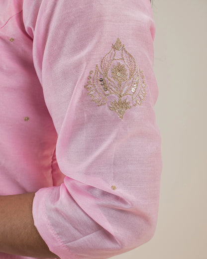 Samarvi Baby Pink Lehenga Set