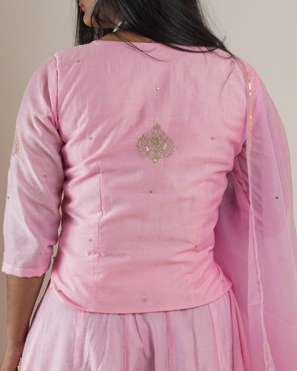 Samarvi Baby Pink Lehenga Set