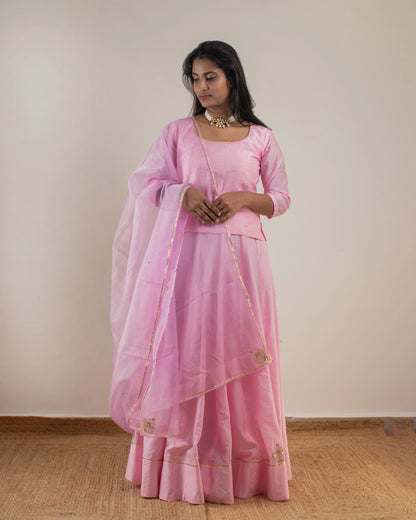 Samarvi Baby Pink Lehenga Set