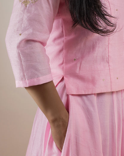 Samarvi Baby Pink Lehenga Set