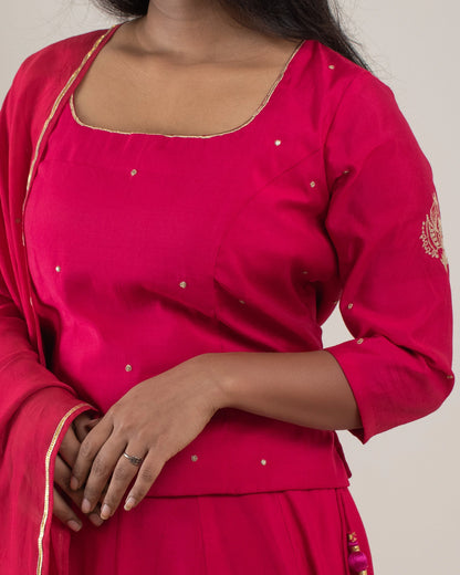 Samarvi Hot Pink Lehenga Set