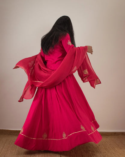 Samarvi Hot Pink Lehenga Set