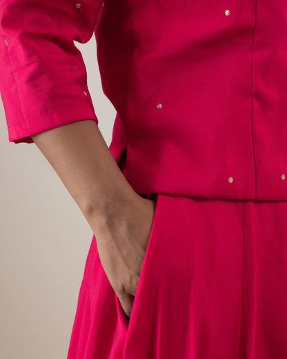 Samarvi Hot Pink Lehenga Set