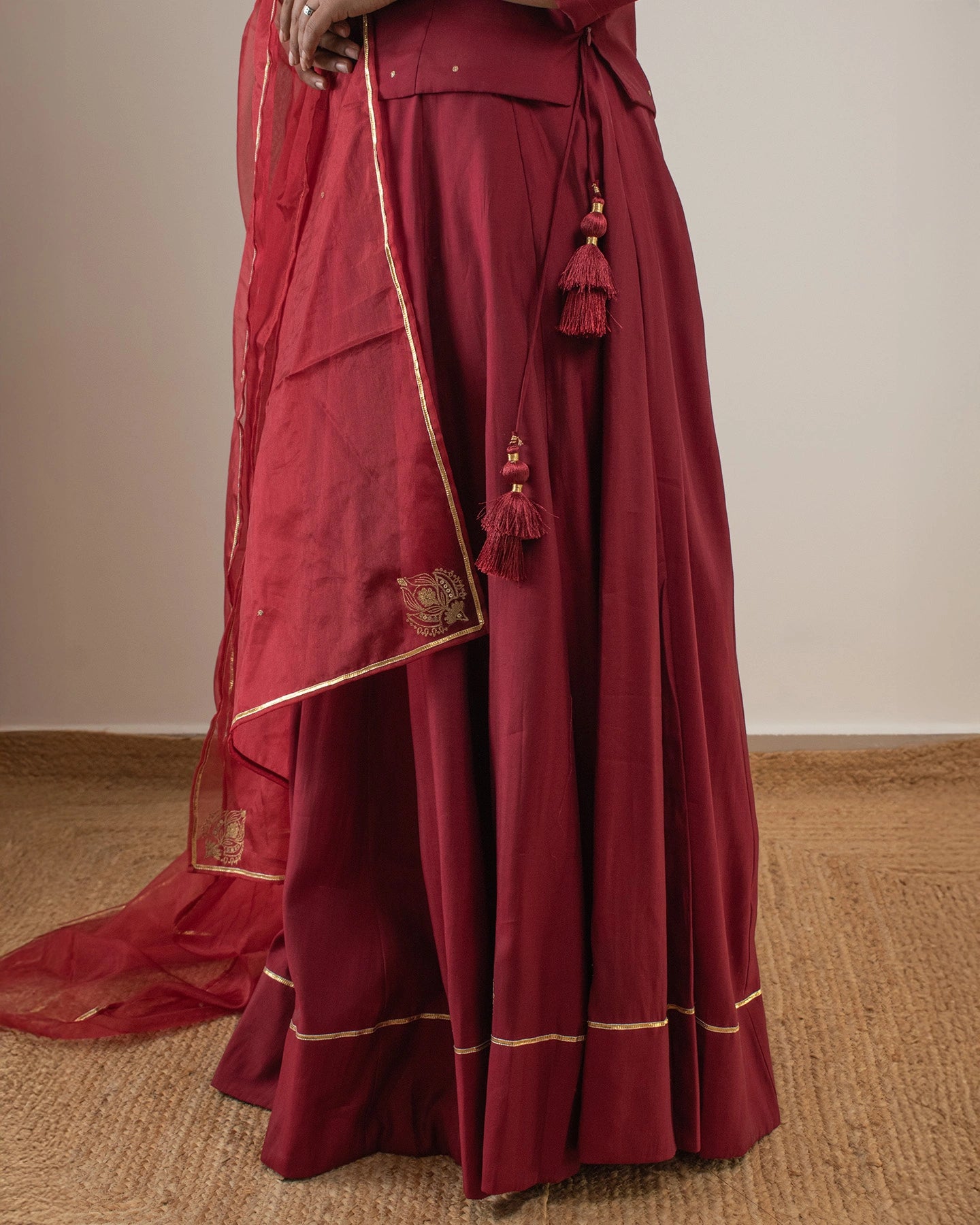 Samarvi Maroon Lehenga Set