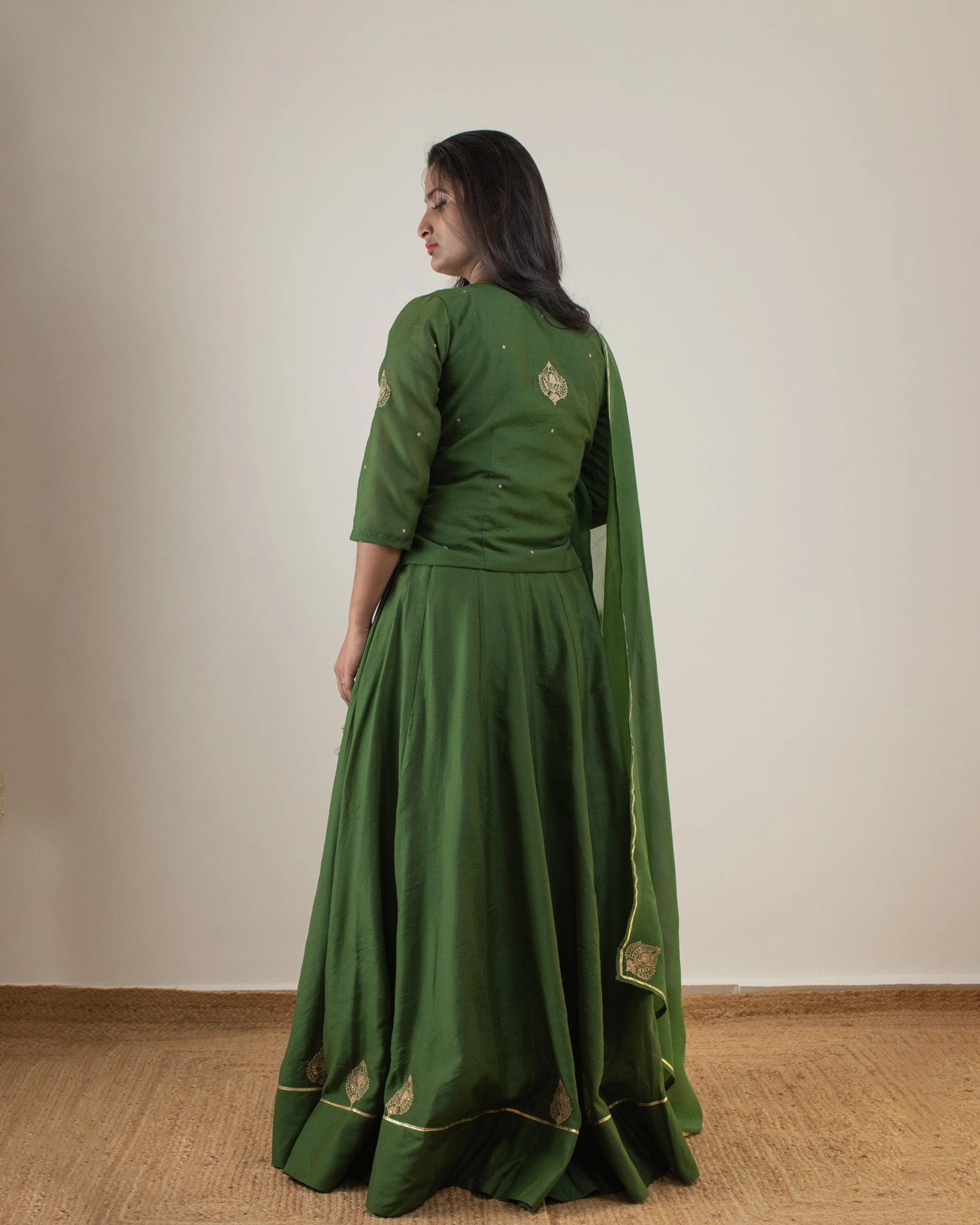 Samarvi Olive Lehenga Set