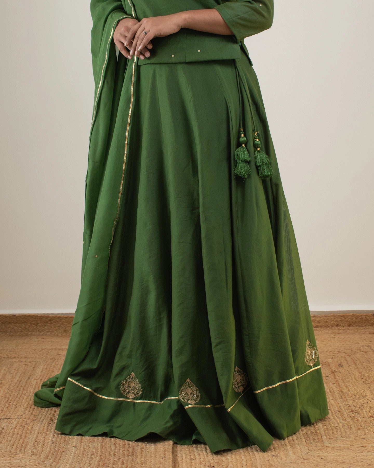 Samarvi Olive Lehenga Set
