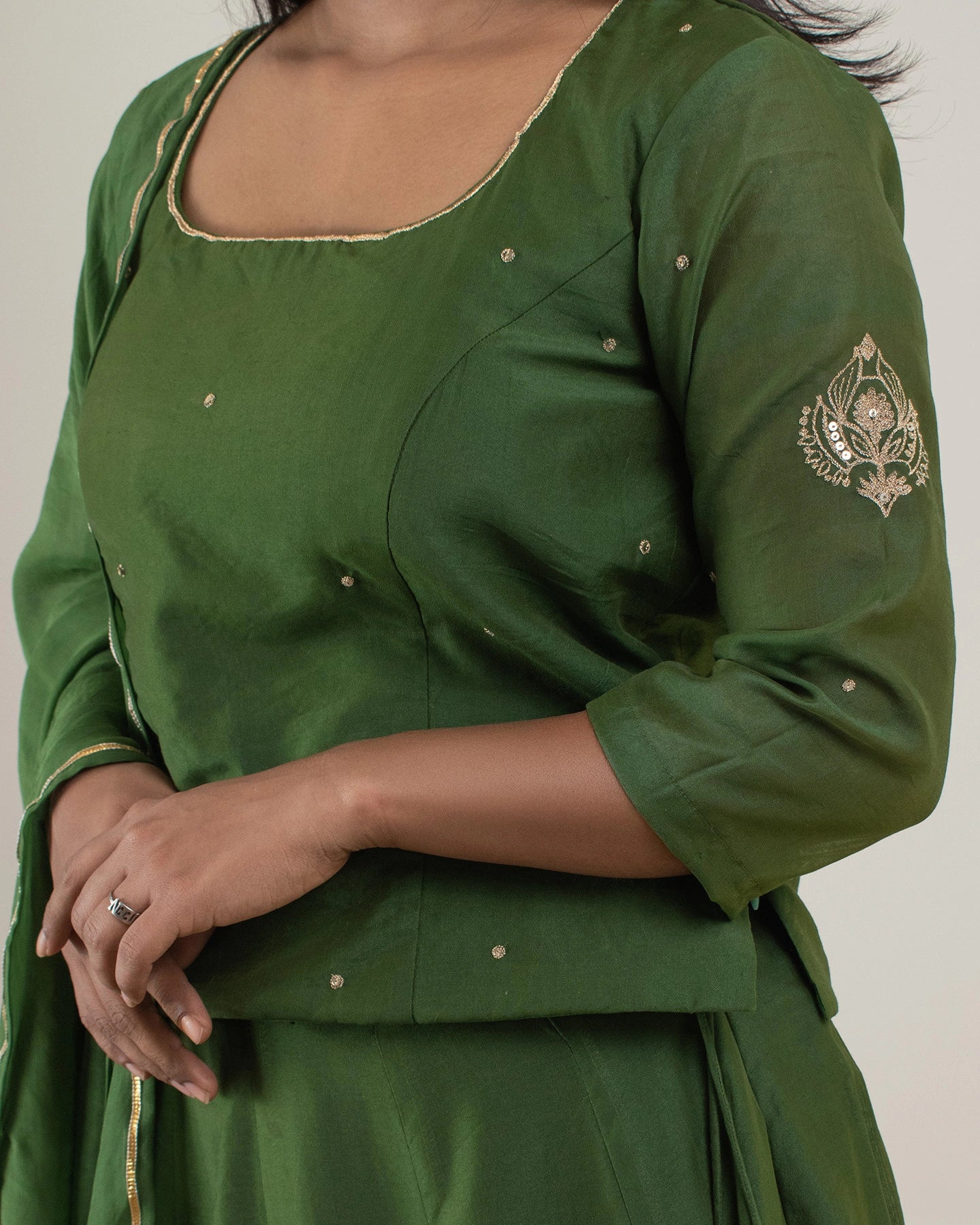 Samarvi Olive Lehenga Set