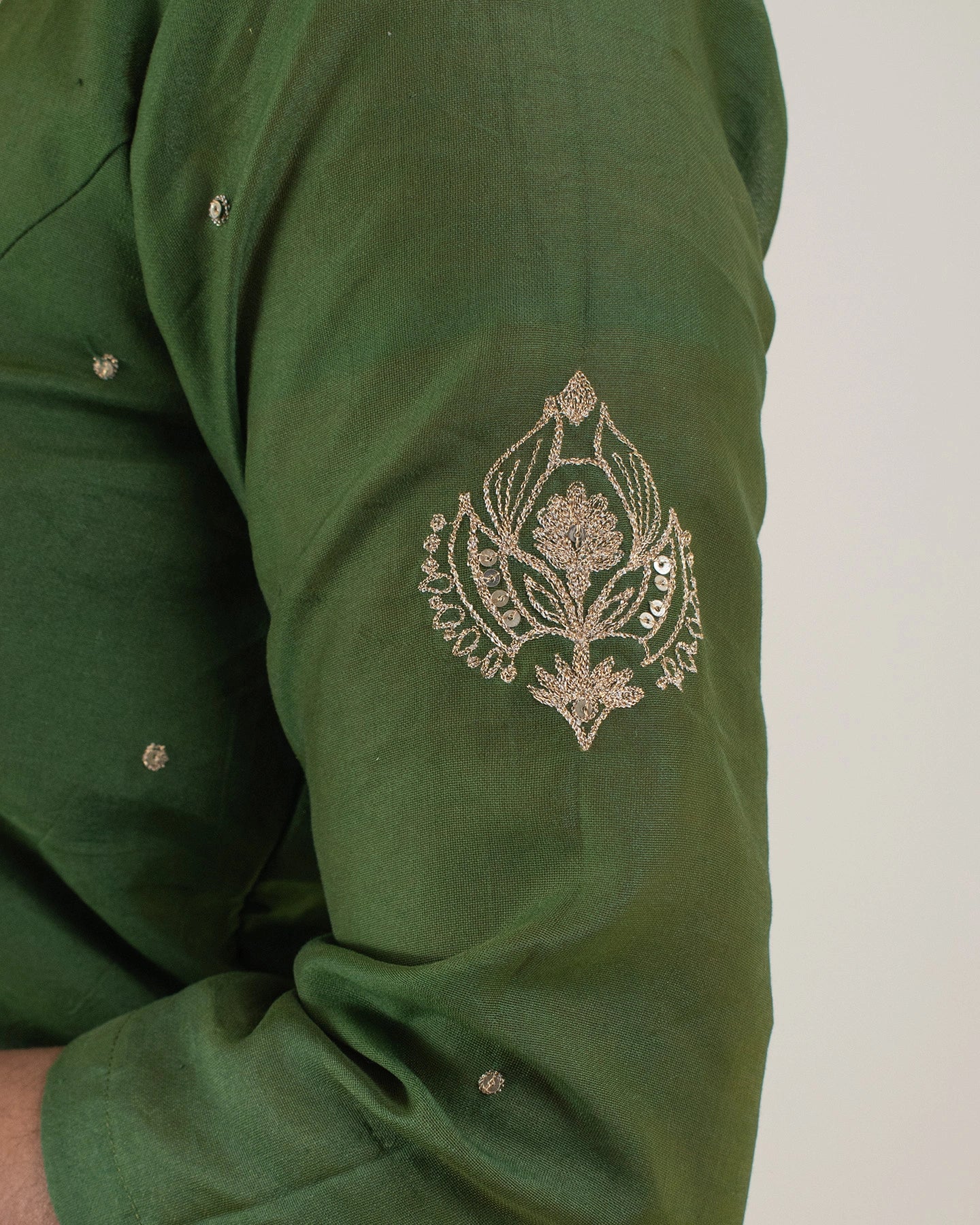 Samarvi Olive Lehenga Set