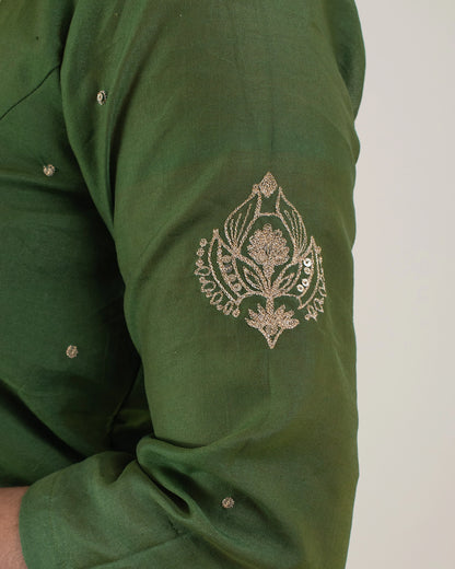 Samarvi Olive Lehenga Set