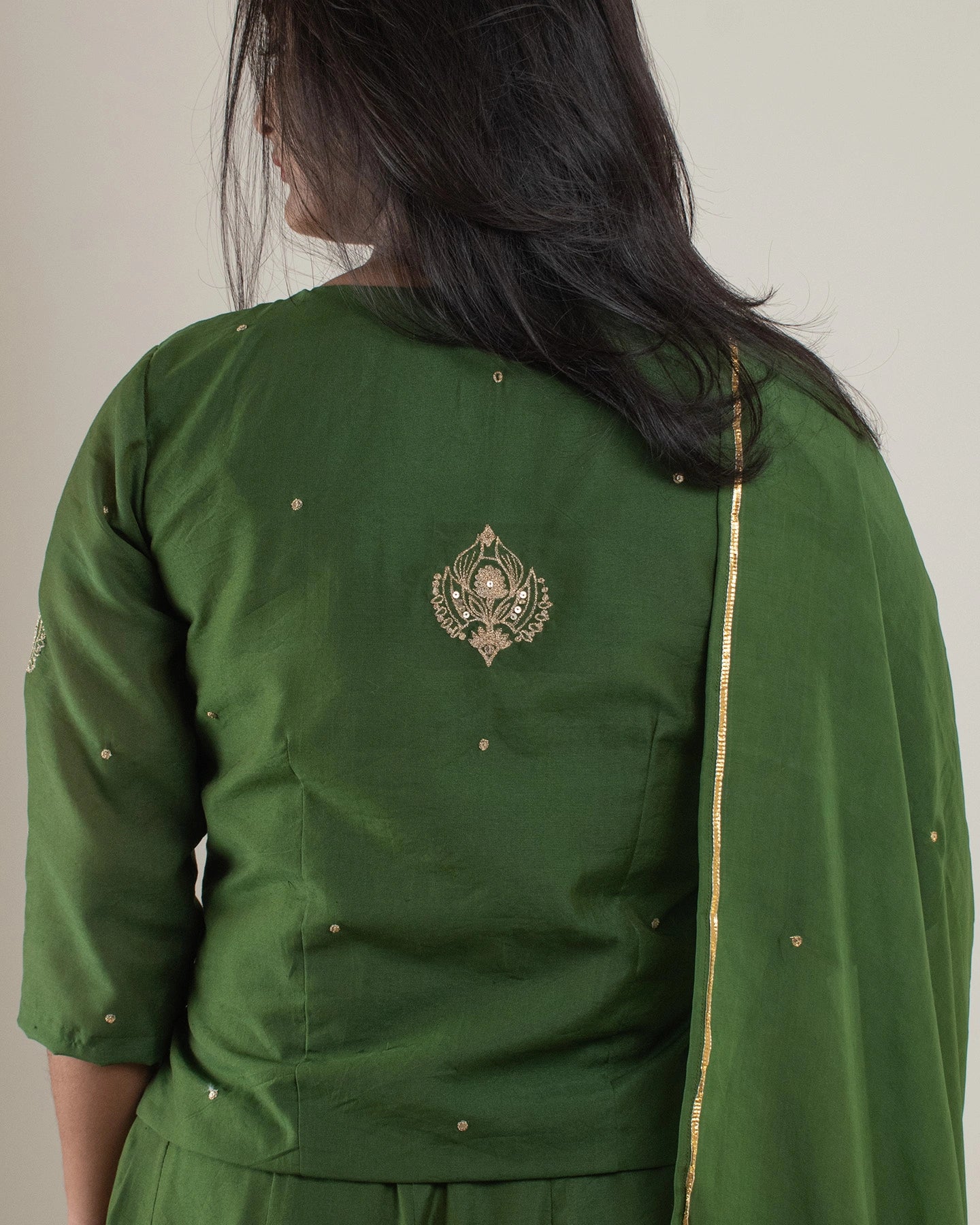 Samarvi Olive Lehenga Set