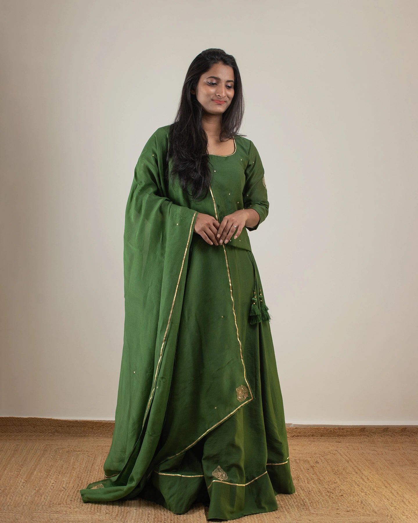 Samarvi Olive Lehenga Set