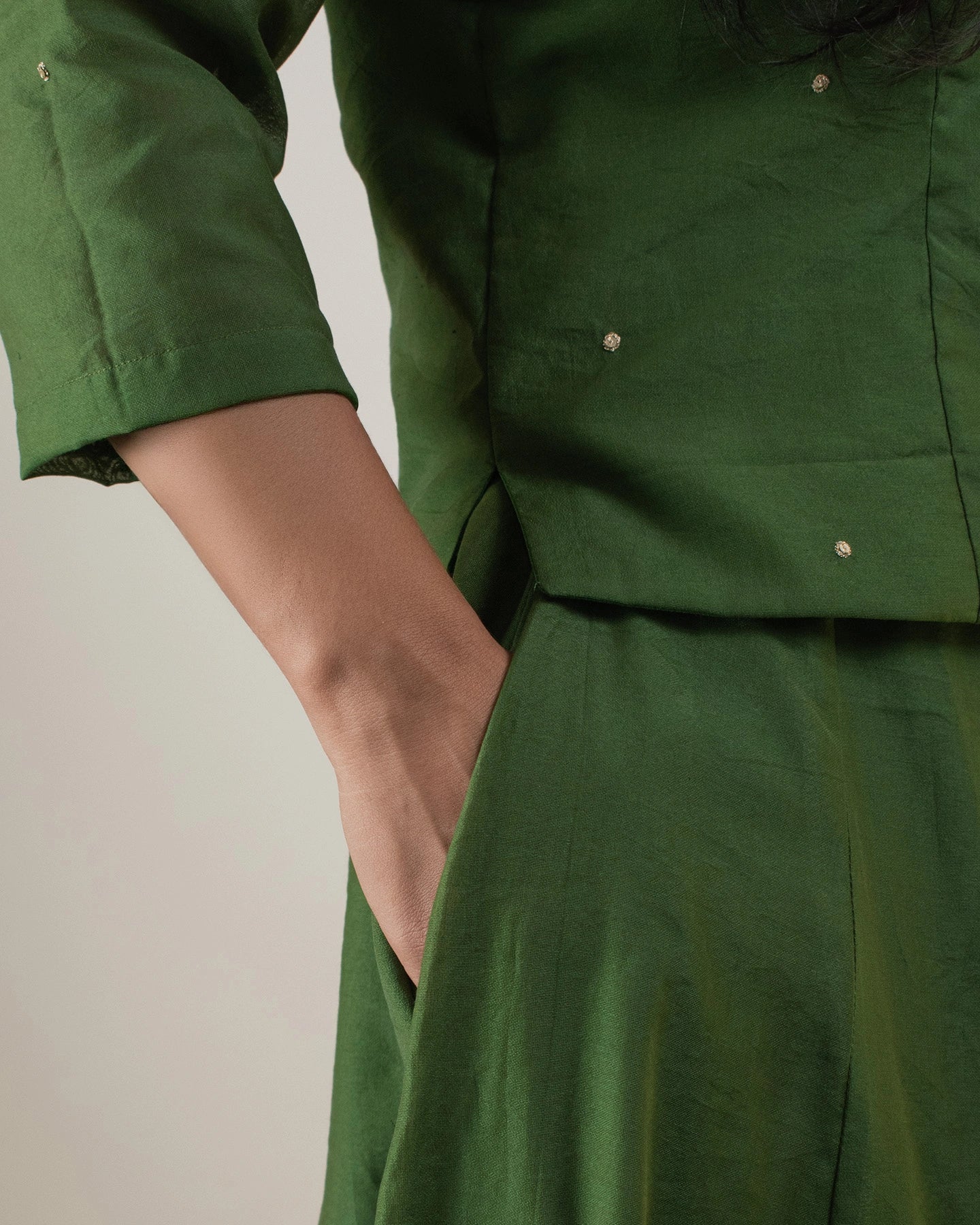 Samarvi Olive Lehenga Set