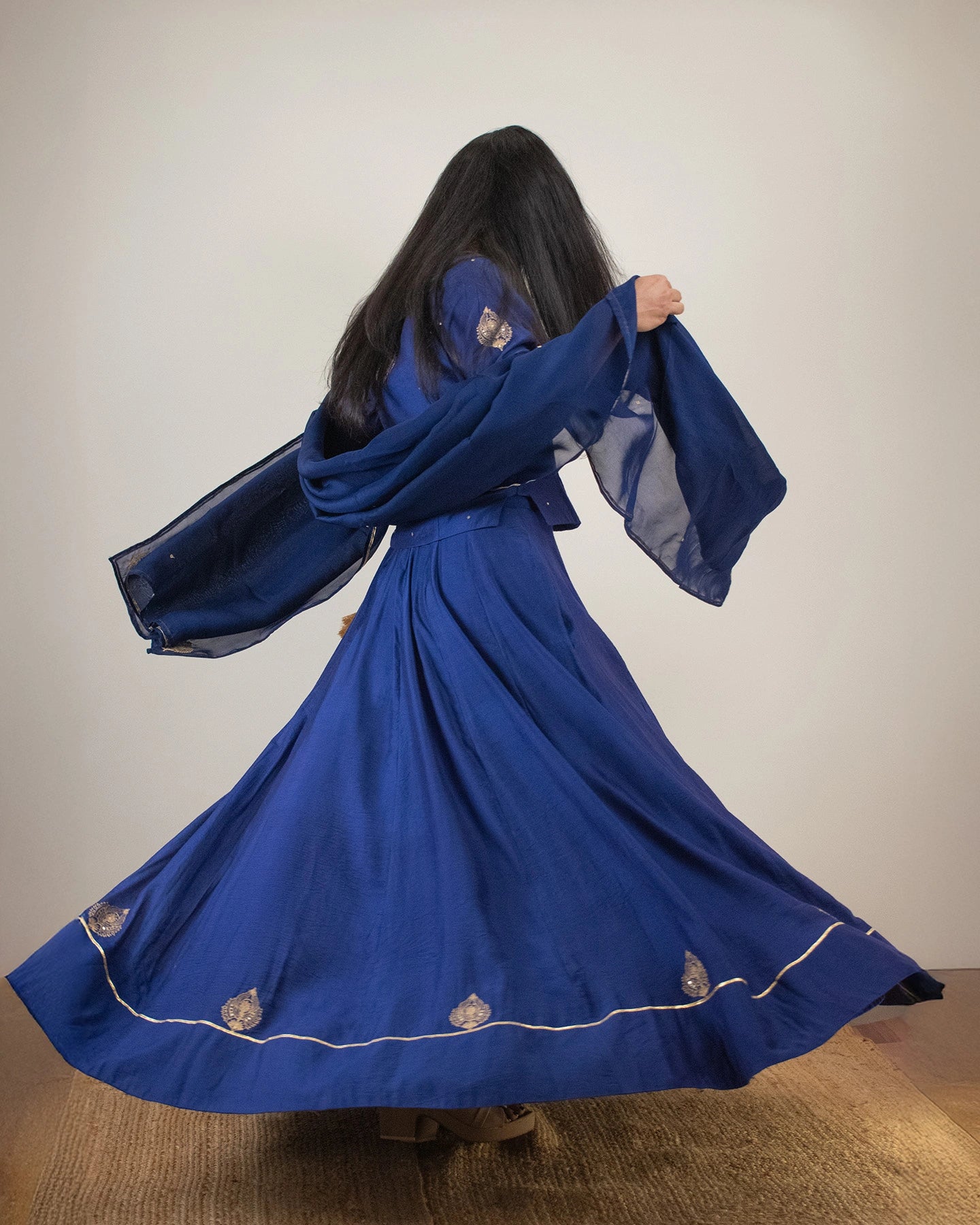 Samarvi Royal Blue Lehenga Set