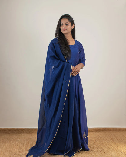 Samarvi Royal Blue Lehenga Set