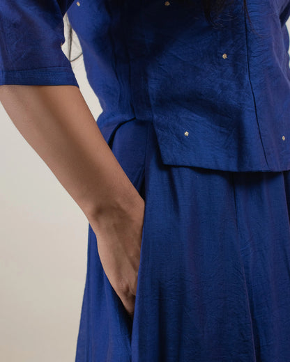 Samarvi Royal Blue Lehenga Set